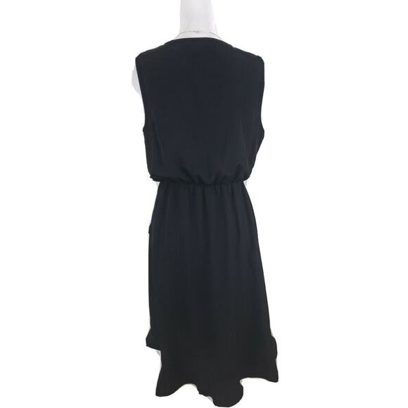 APT.9 ~Woman Size M~ Black Sleeveless V-Neck A-Line Wrap Dress NWT $50.00 - Picture 9 of 12